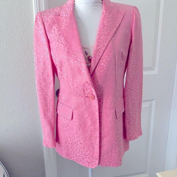 Oscar de la Renta VTG Pink Blazer Linen & Silk
NWOT SZ 8 P Beverly Hills - Picture 1 of 14